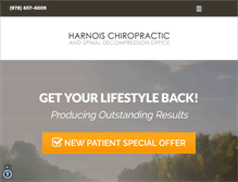 Tablet Screenshot of harnoischiropractic.com